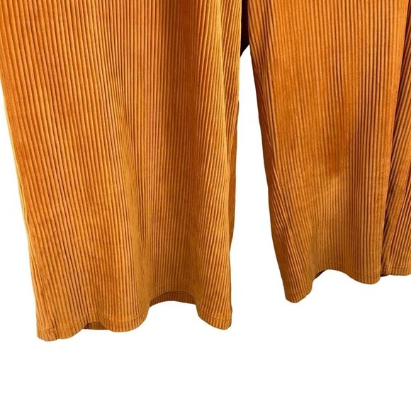 Bp. Women Stretch Ribbed Pull One Flare Leg Pants Size 4X Orange Polyester/Spand - Picture 5 of 6